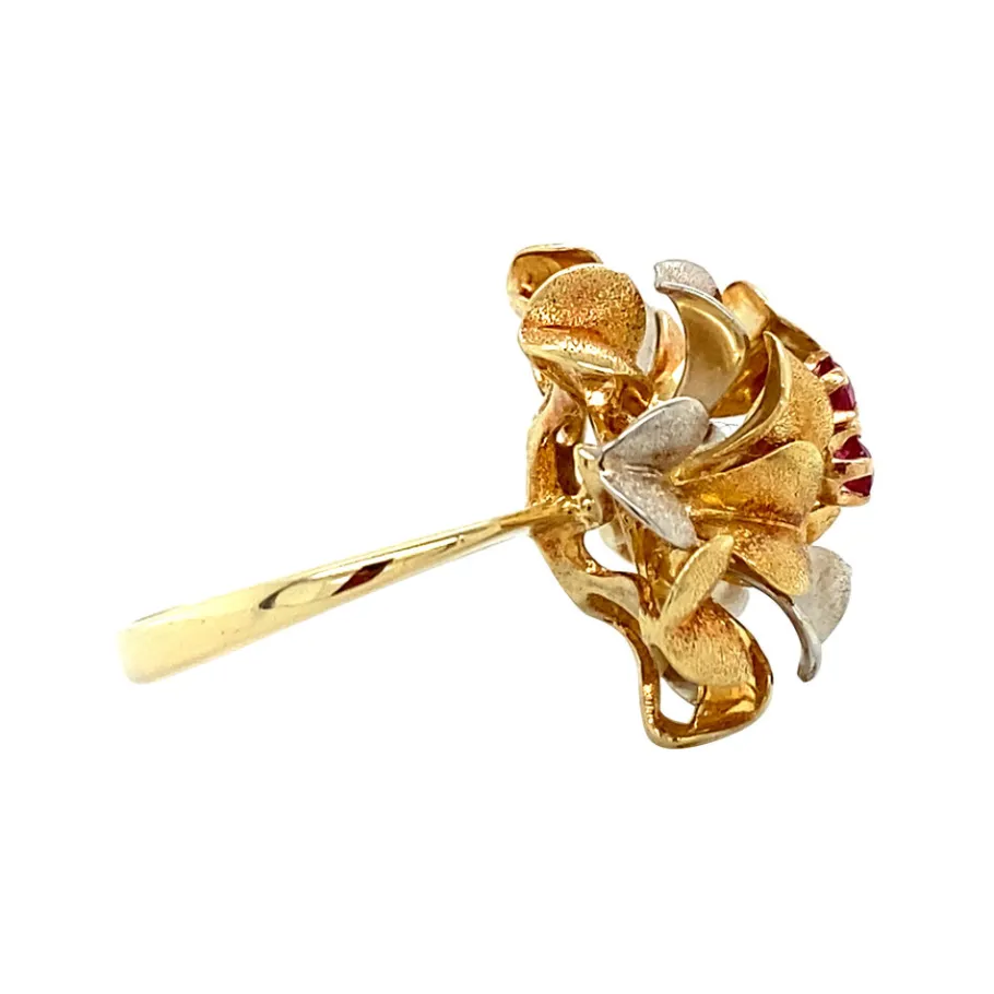 bicolour_gold_ring_with_r_3.webp Bicolour gold ring with ruby 14 krt>Vintage Jewellery Best