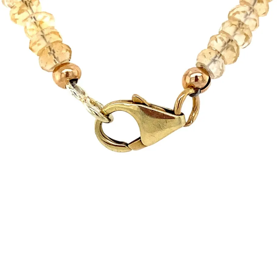 citrine_necklace_with_gol_4.webp Citrine necklace with gold clasp 14 krt>Vintage Jewellery Sale