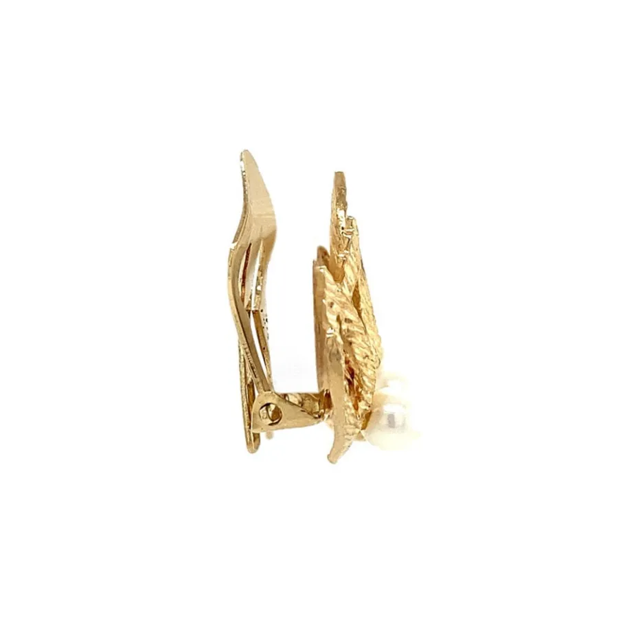 fantasy_earclips_with_pea_3.webp Fantasy earclips with pearl 9 krt>Vintage Jewellery Hot