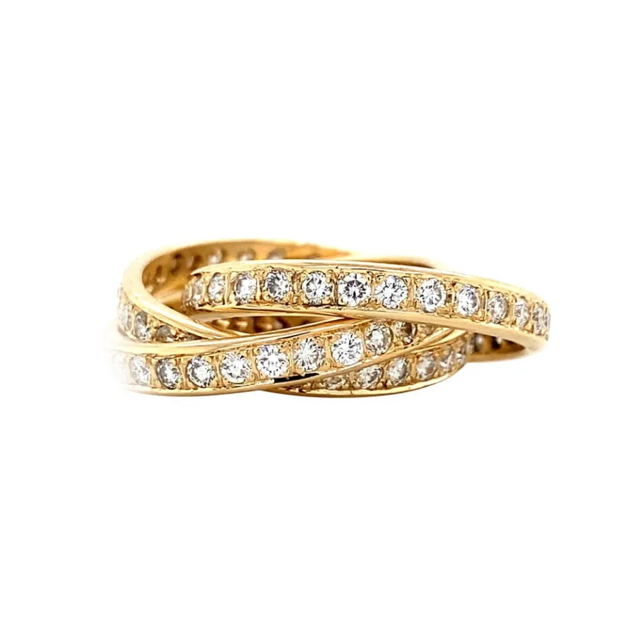 gold_alliance_ring_with_d_2.webp Gold alliance ring with diamonds 14 krt>Vintage Jewellery Clearance