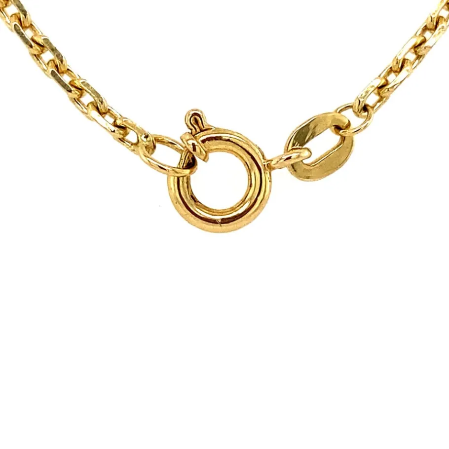gold_anchor_and_coffee_be_4.webp Gold anchor and coffee bean necklace 18 krt>Vintage Jewellery Discount