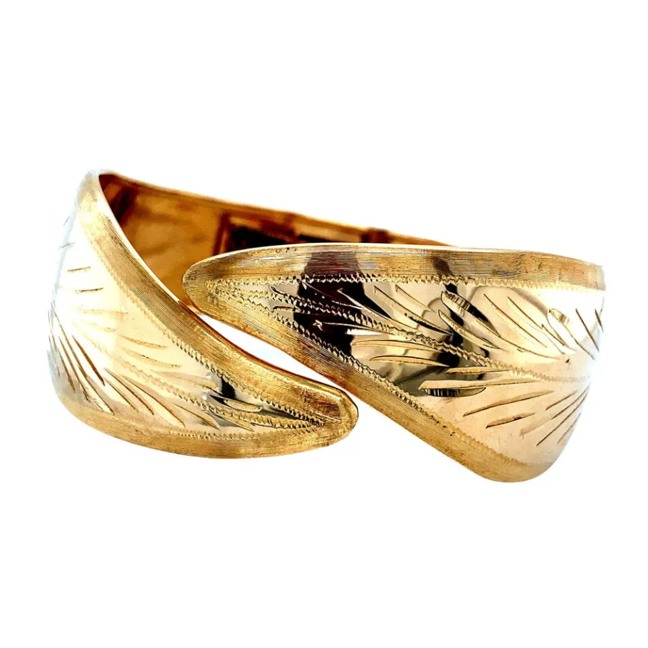 gold_bangle_with_engravin_2-1.webp Gold bangle with engraving 18 krt>Vintage Jewellery Clearance