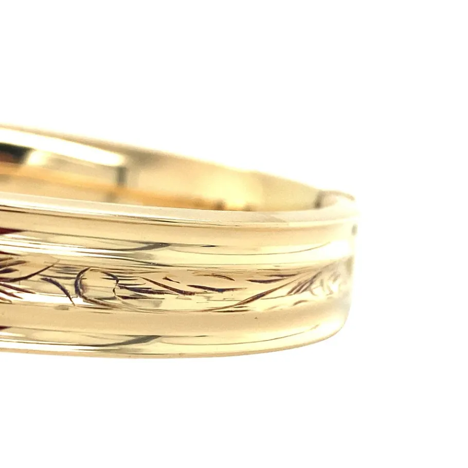 gold_bangle_with_engravin_3-2.webp Gold bangle with engraving 14 krt>Vintage Jewellery Outlet