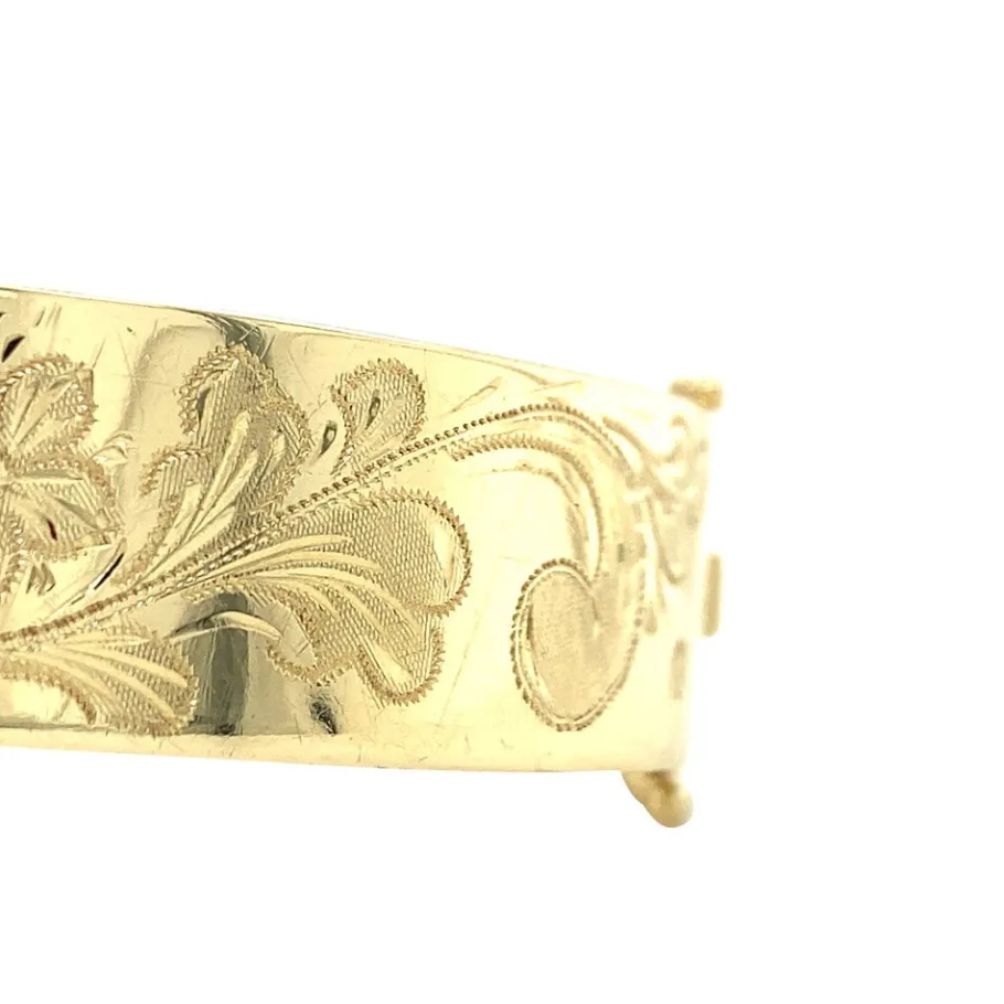 gold_bangle_with_engravin_3-3.webp Gold bangle with engraving 14 krt>Vintage Jewellery Hot
