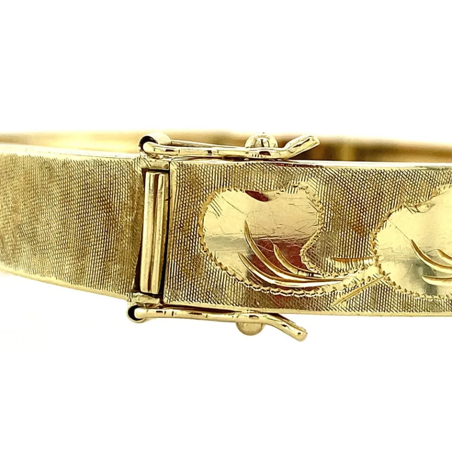 gold_bangle_with_engravin_4-4.webp Gold bangle with engraving 14 krt>Vintage Jewellery Best