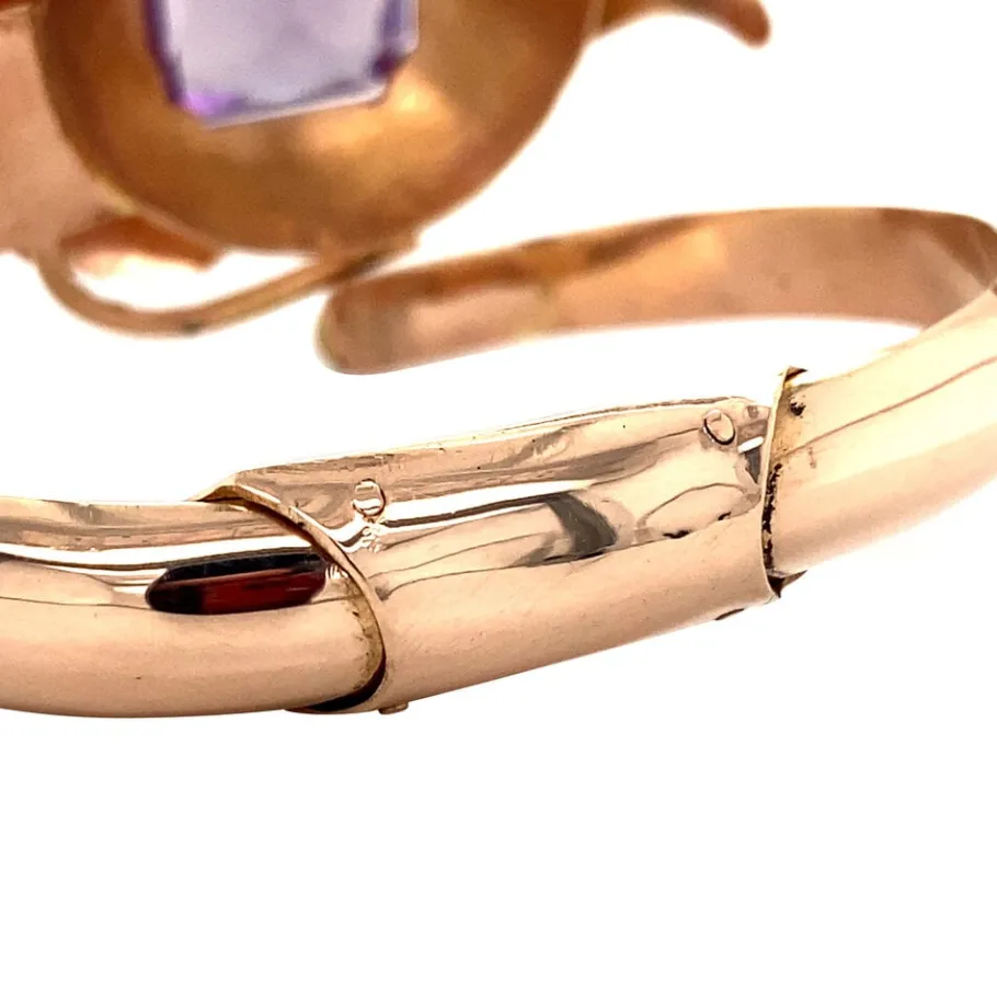 gold_bangle_with_sapphire_4.webp Gold bangle with sapphire 14 krt>Vintage Jewellery Sale
