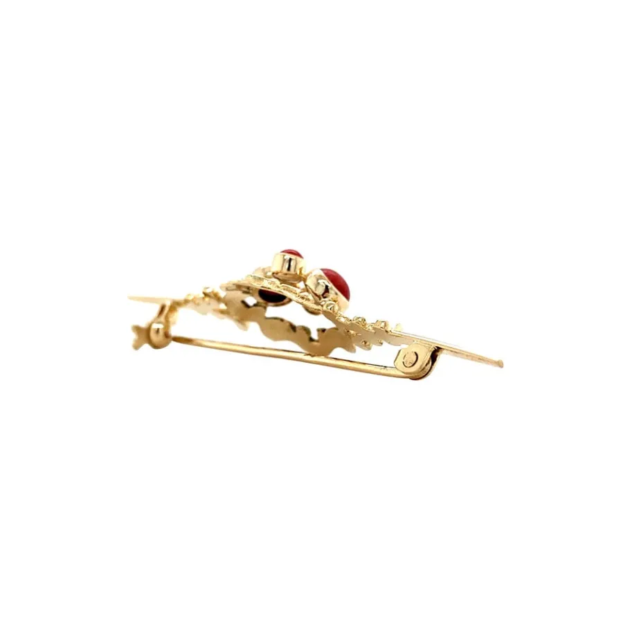 gold_brooch_with_blood_co_3-1.webp Gold brooch with blood coral 14 krt>Vintage Jewellery Hot