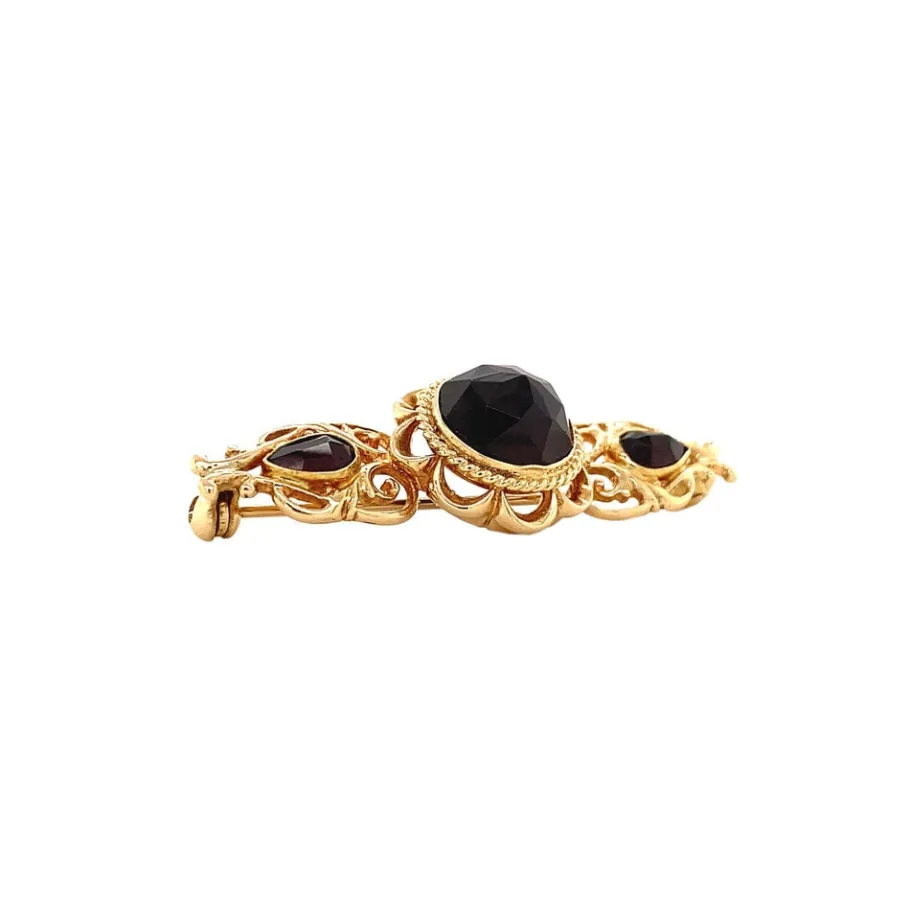 gold_brooch_with_garnet___2-3.webp Gold brooch with garnet 14 krt>Vintage Jewellery Best