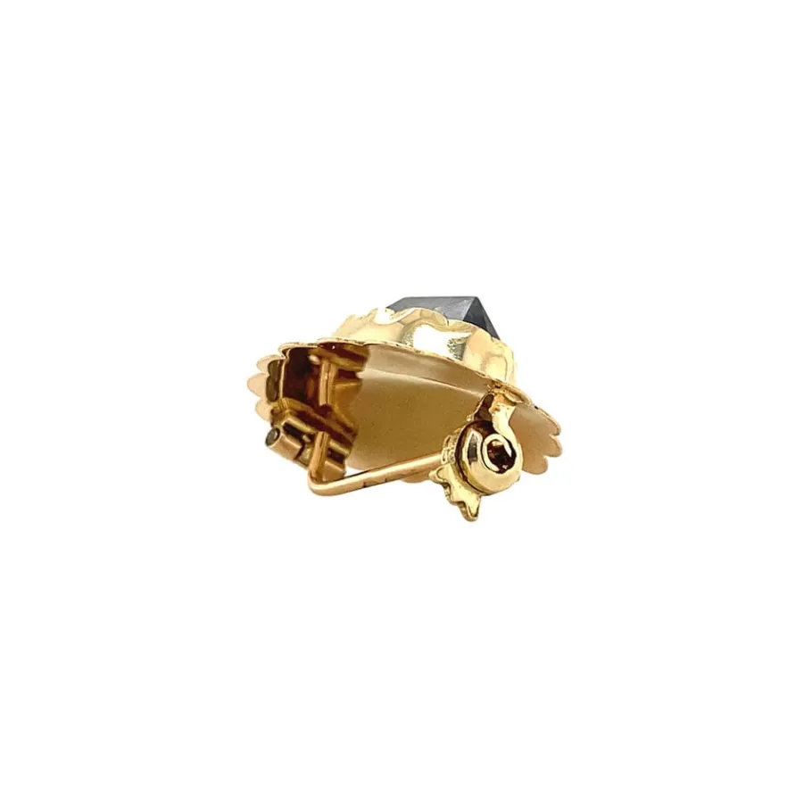 gold_brooch_with_garnet___4-2.webp Gold brooch with garnet 14 krt>Vintage Jewellery Outlet
