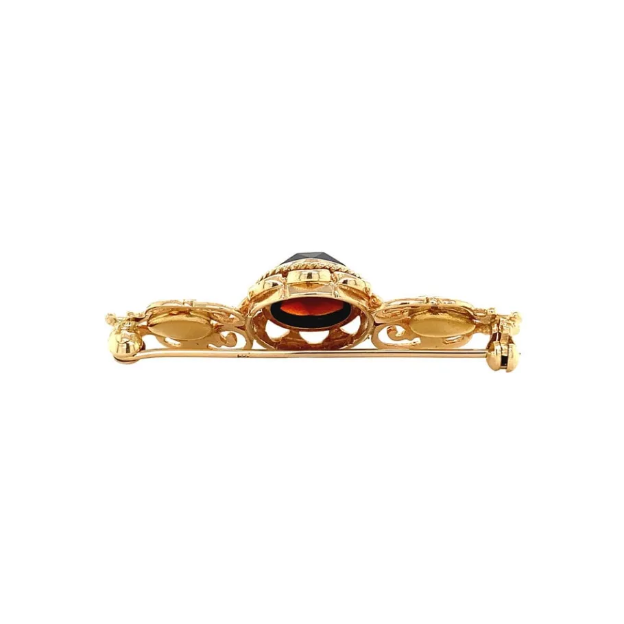 gold_brooch_with_garnet___4-3.webp Gold brooch with garnet 14 krt>Vintage Jewellery Best