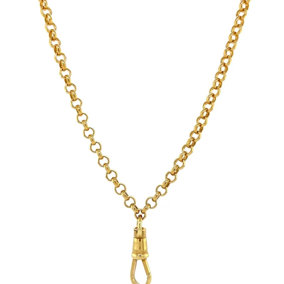 Gold cable necklace 14 krt>Vintage Jewellery Hot