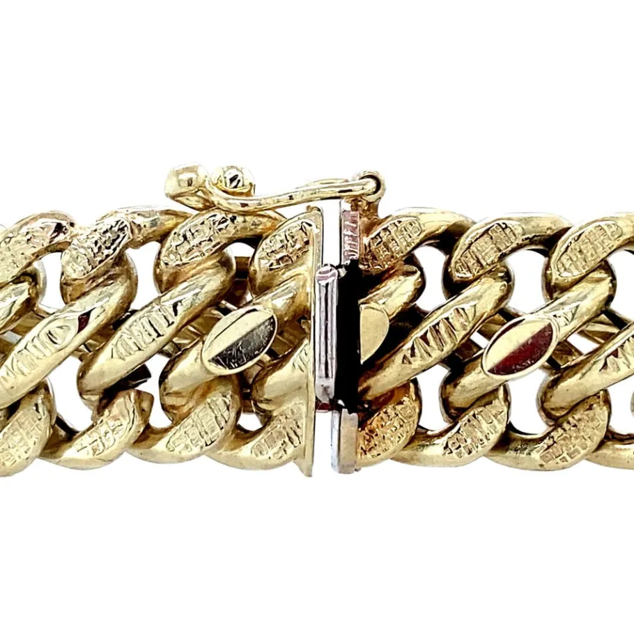 gold_curb_bracelet__krt_4.webp Gold curb bracelet 14 krt>Vintage Jewellery Hot