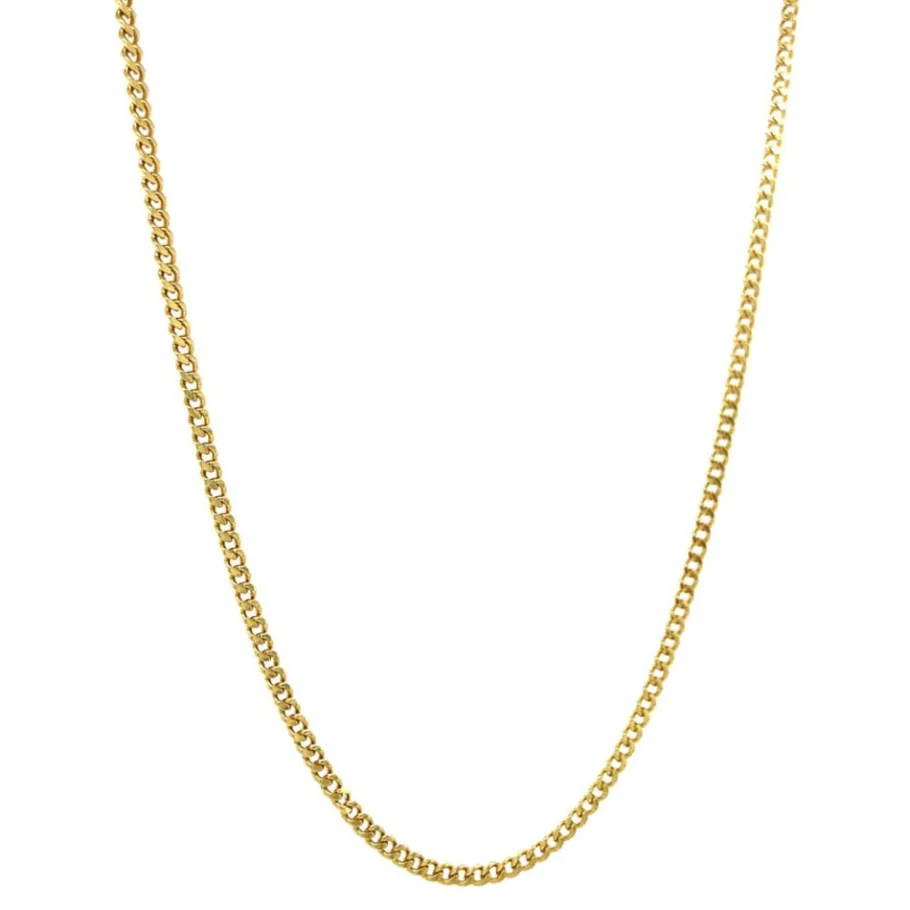 gold_curb_length_necklace_2-3.webp Gold curb length necklace 14 krt>Vintage Jewellery Outlet