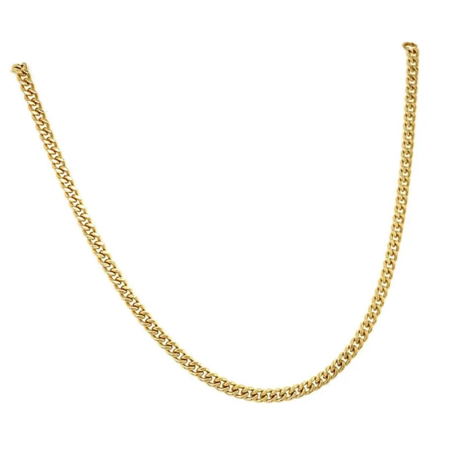 gold_curb_length_necklace_2-5.webp Gold curb length necklace 14 krt>Vintage Jewellery Outlet