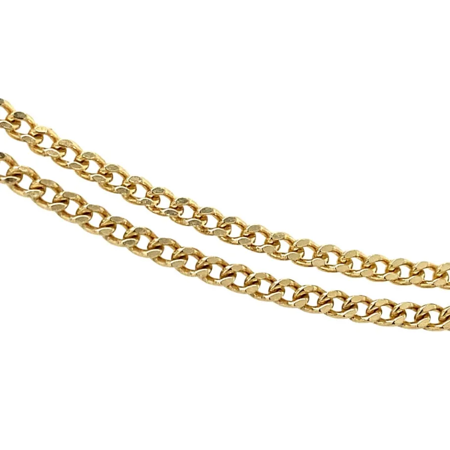 gold_curb_length_necklace_3-2.webp Gold curb length necklace 14 krt>Vintage Jewellery Online