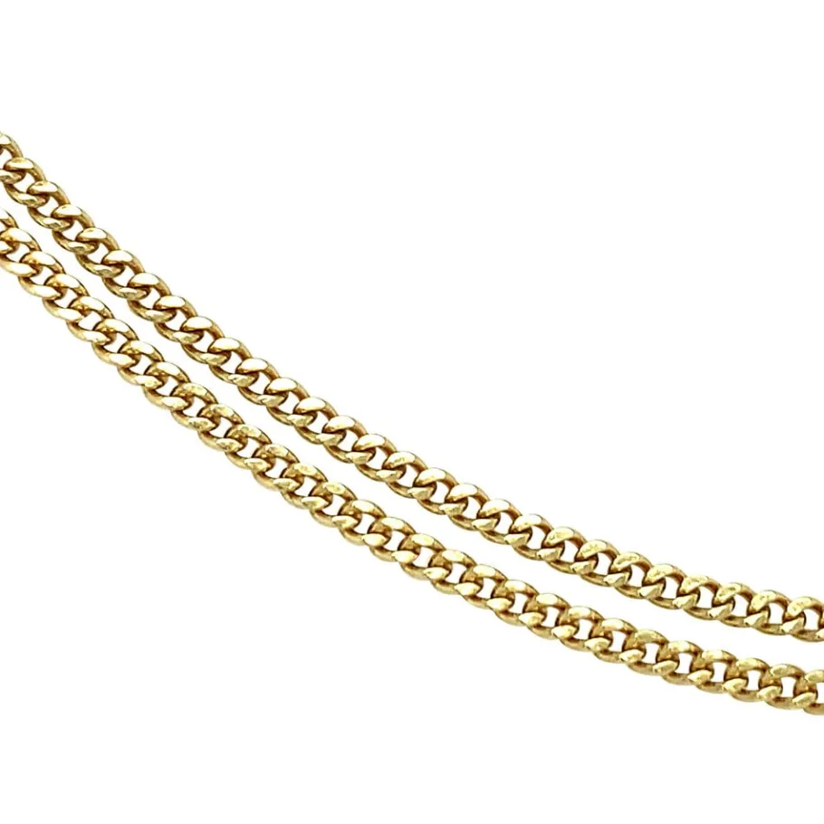 gold_curb_length_necklace_3-3.webp Gold curb length necklace 14 krt>Vintage Jewellery Outlet