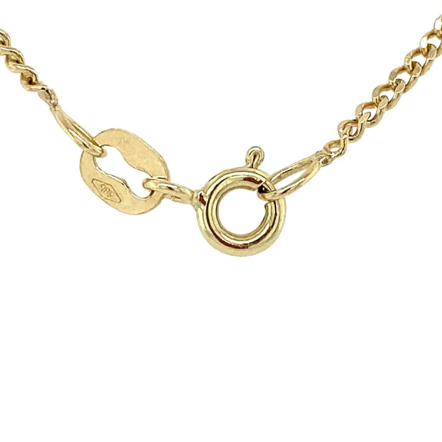 gold_curb_length_necklace_4-2.webp Gold curb length necklace 14 krt>Vintage Jewellery Online