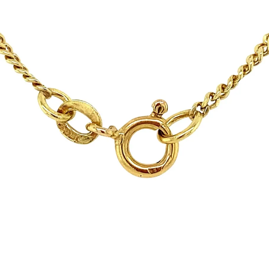 gold_curb_length_necklace_4-3.webp Gold curb length necklace 14 krt>Vintage Jewellery Outlet