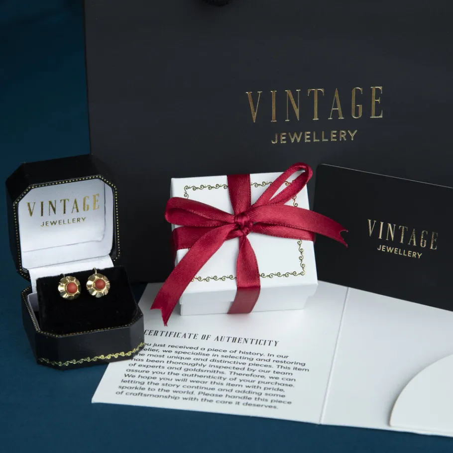 gold_ear_studs_with_diamo_5-2.webp Gold ear studs with diamond, emerald and ruby 18 krt>Vintage Jewellery New