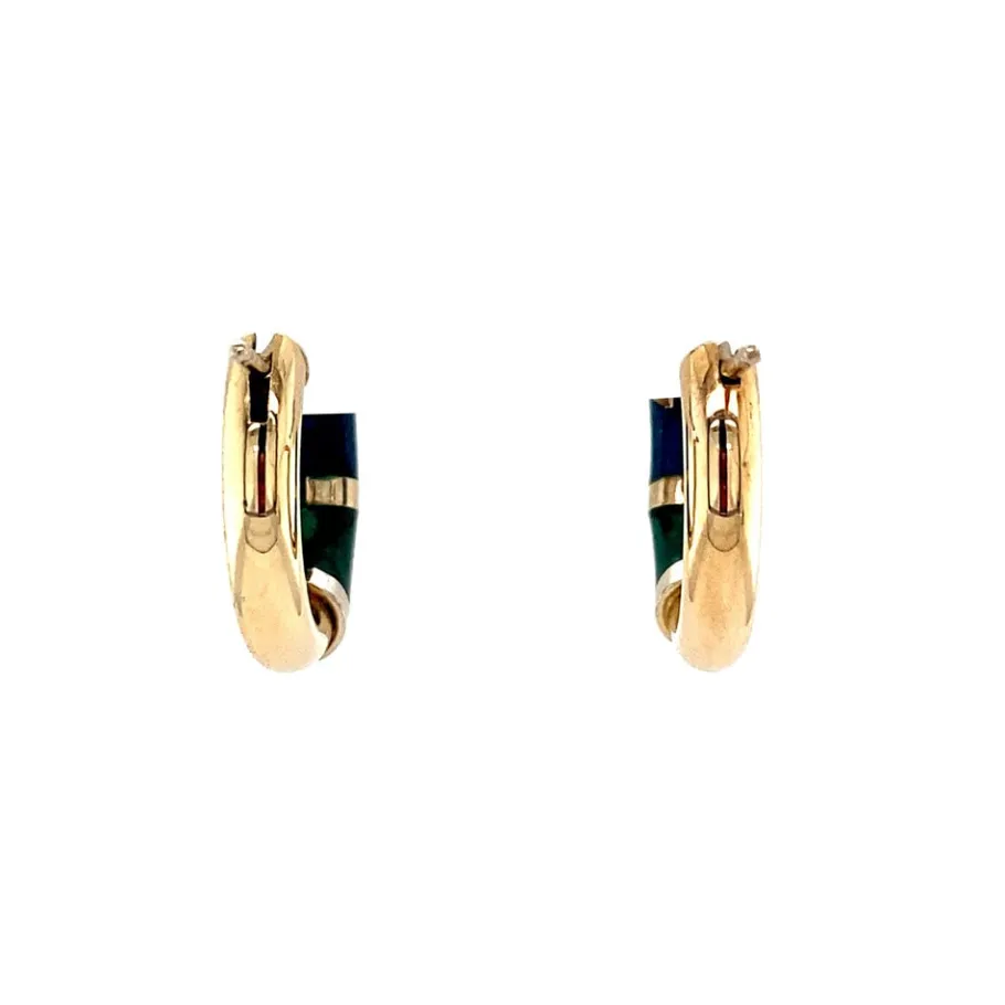 gold_earrings_with_enamel_4.webp Gold earrings with enamel 14 krt>Vintage Jewellery Clearance