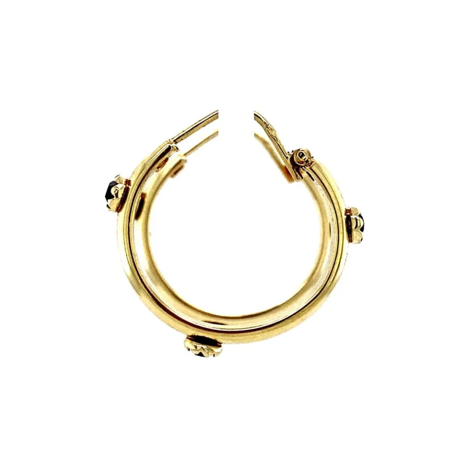 gold_earrings_with_garnet_3.webp Gold earrings with garnet 14 krt>Vintage Jewellery Hot