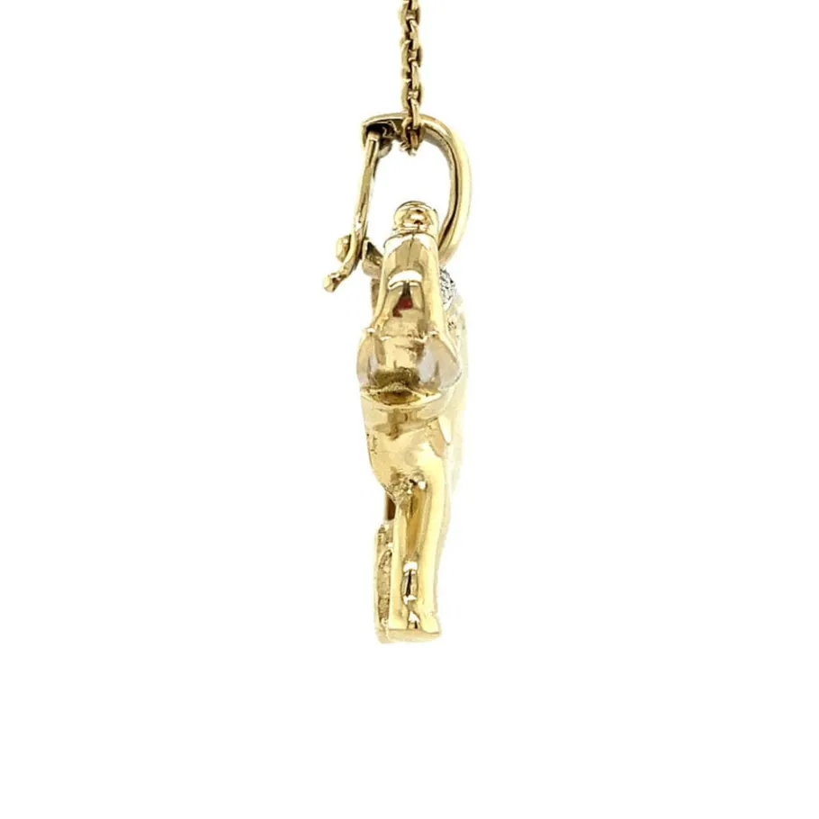 gold_elephant_pendant_wit_3.webp Gold elephant pendant with diamond 14 krt>Vintage Jewellery Sale