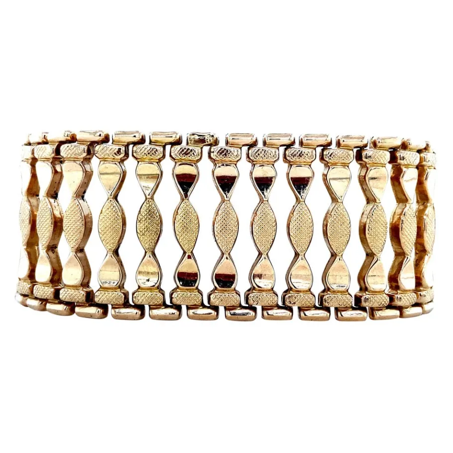 Gold fantasy bracelet 18 krt>Vintage Jewellery Online
