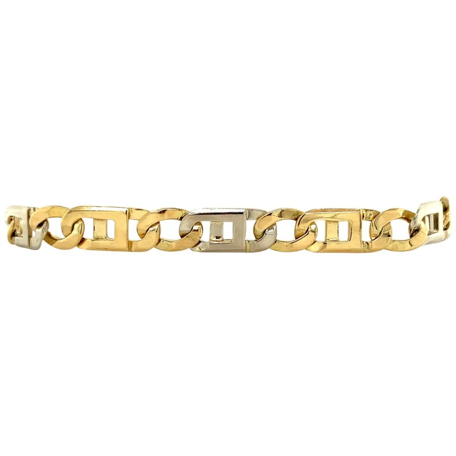 Gold fantasy bracelet 14 krt>Vintage Jewellery Hot