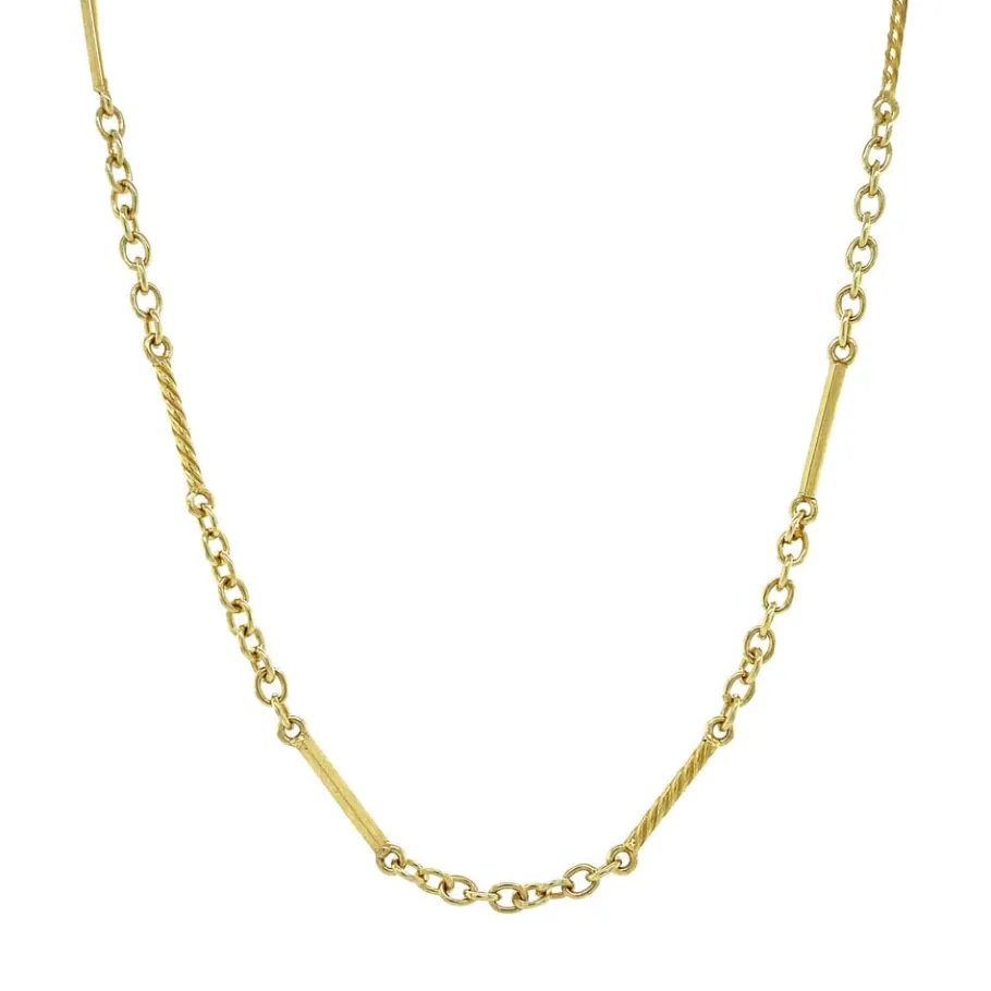 Gold fantasy necklace 14 krt>Vintage Jewellery Hot