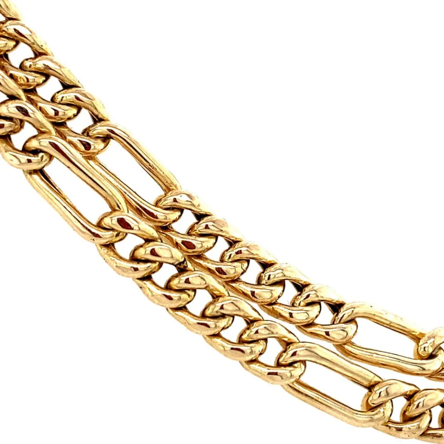 gold_figaro_necklace__krt_3.webp Gold figaro necklace 14 krt>Vintage Jewellery Fashion