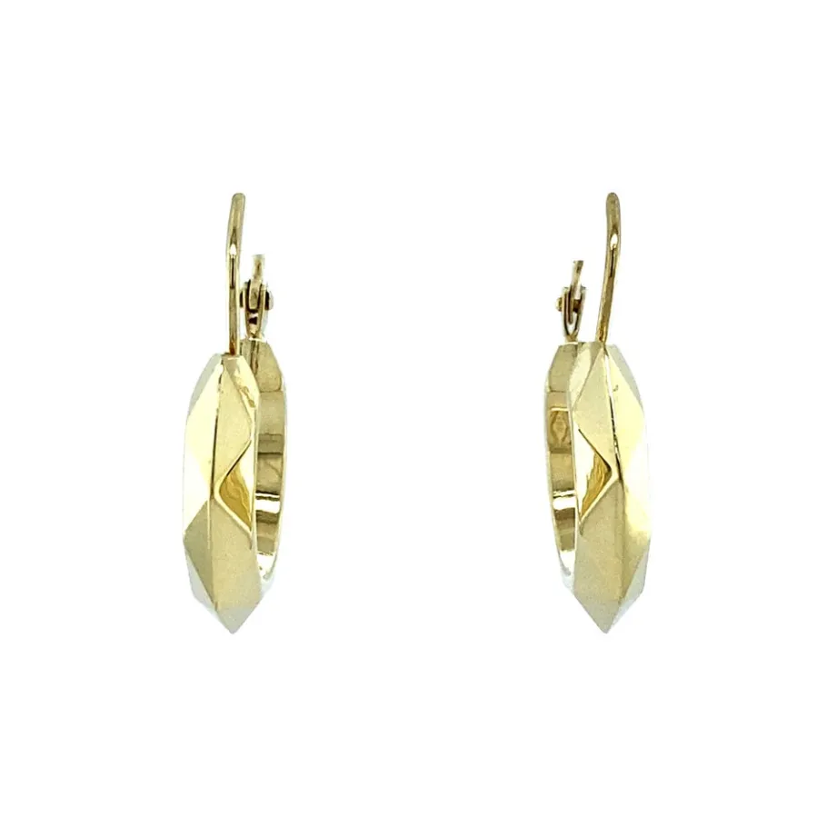 Gold fishermen earrings 14 krt>Vintage Jewellery Fashion