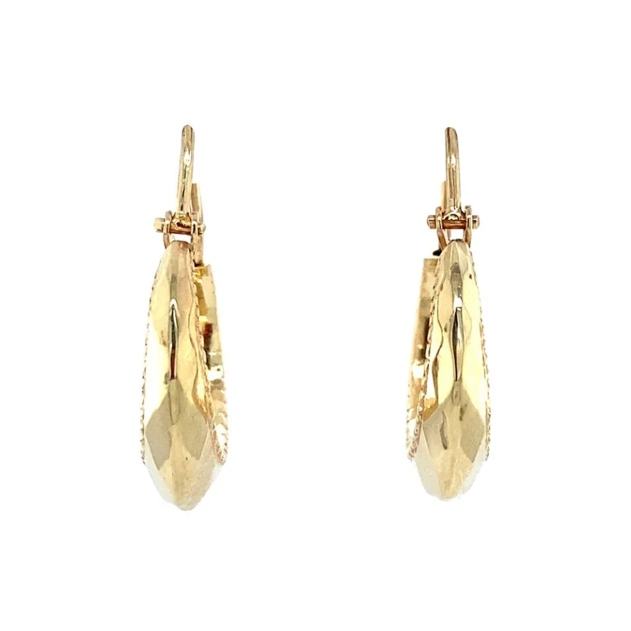 Gold fishermen earrings 14 krt>Vintage Jewellery Sale