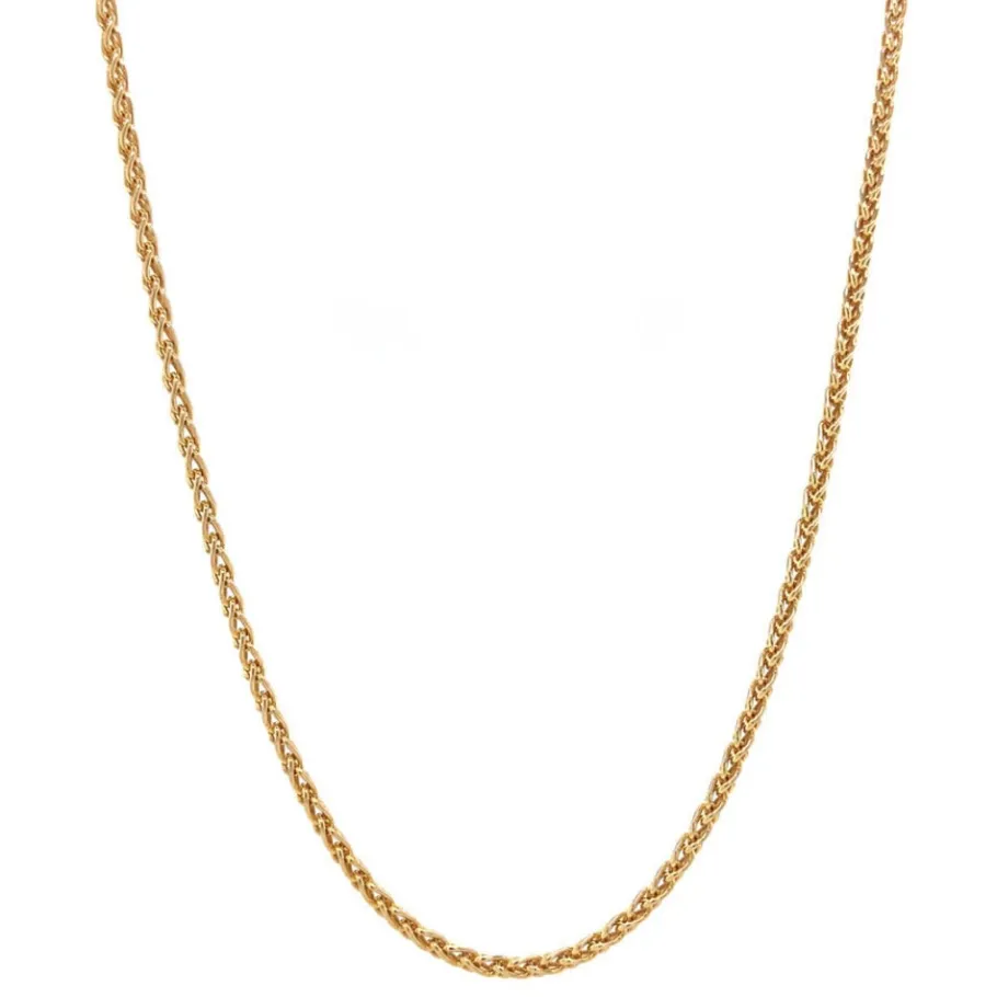 Gold foxtail necklace 14 krt>Vintage Jewellery Hot