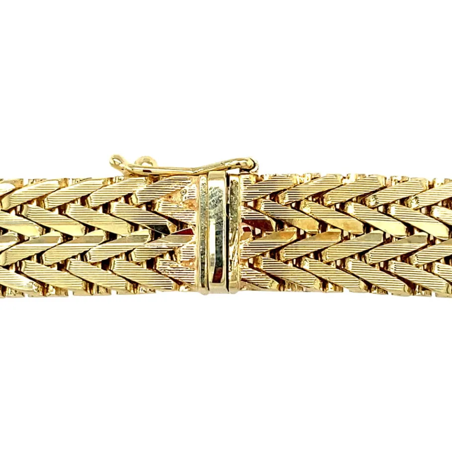 gold_foxtail_necklace__kr_4.webp Gold foxtail necklace 14 krt>Vintage Jewellery Clearance
