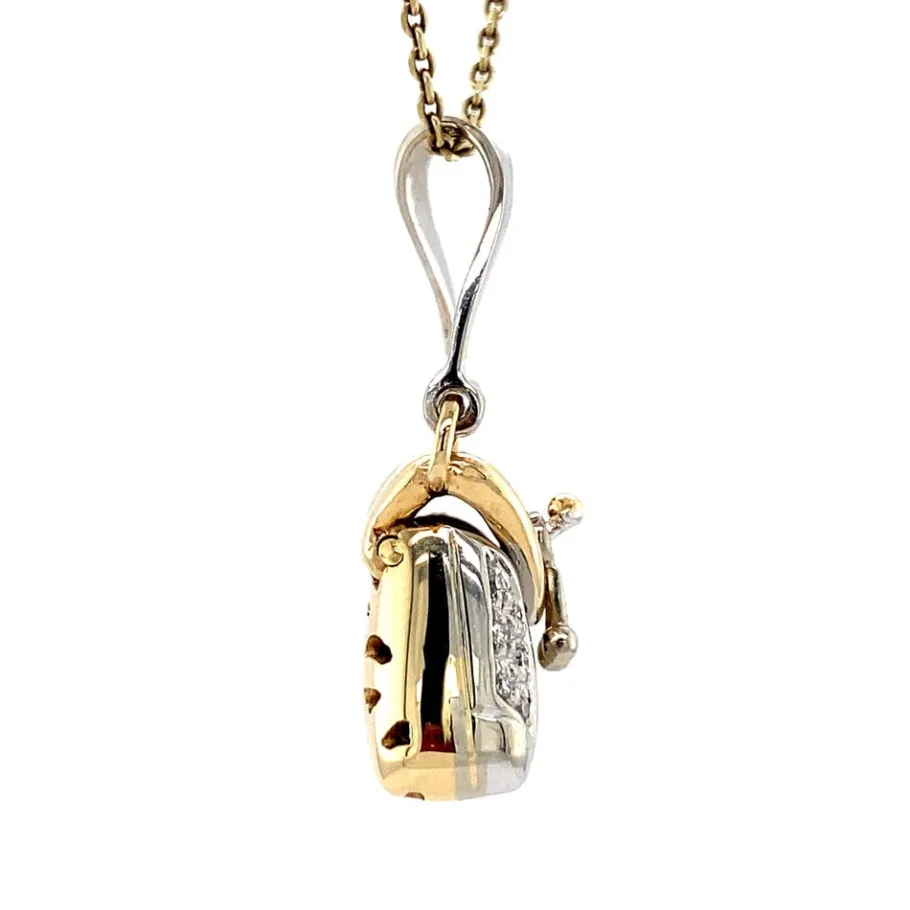 gold_handbag_pendant_with_3.webp Gold handbag pendant with diamond 14 krt>Vintage Jewellery Best