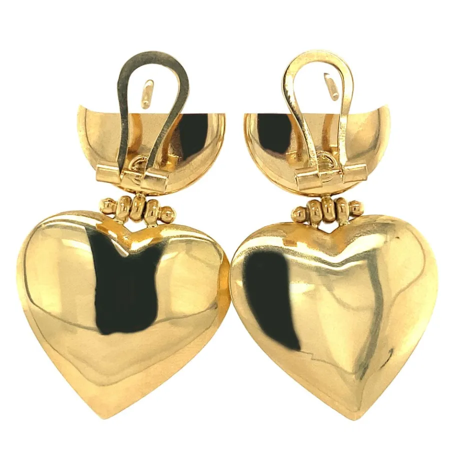 gold_heart_earrings__krt_4.webp Gold heart earrings 18 krt>Vintage Jewellery Sale
