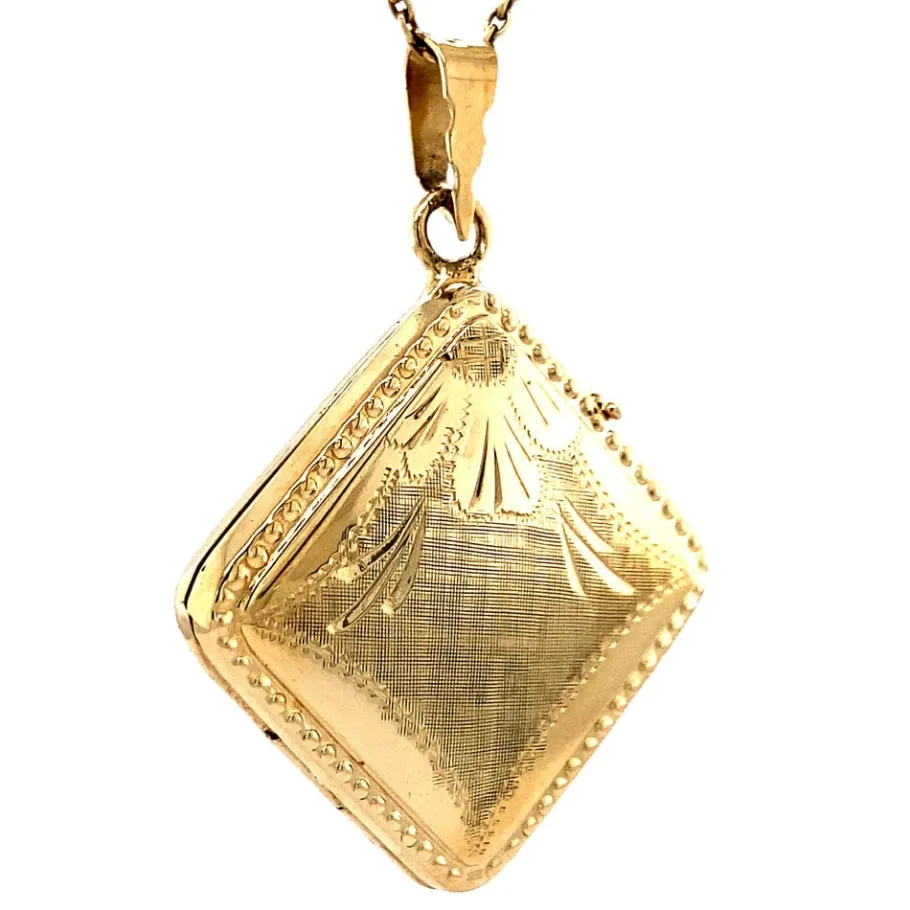 gold_medallion_with_engra_2.webp Gold medallion with engraving 14 krt>Vintage Jewellery Sale