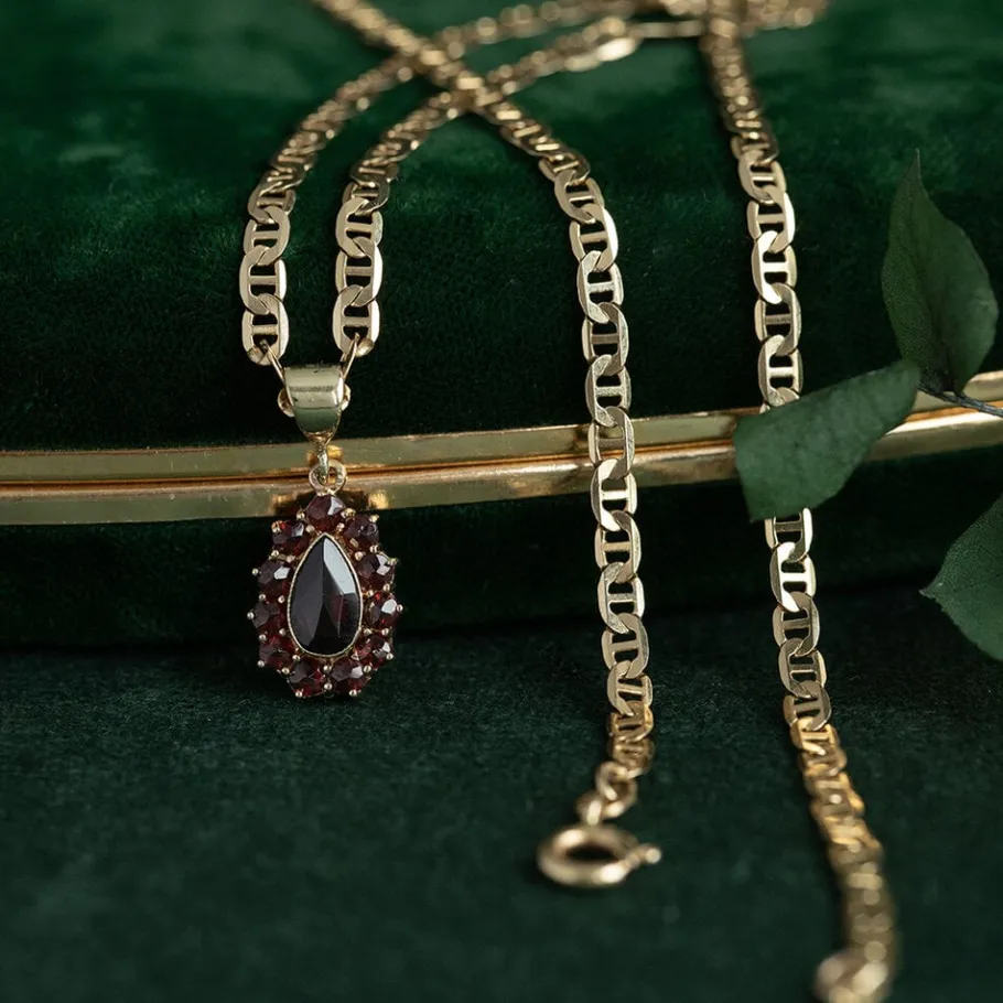 Gold navy necklace 14 krt>Vintage Jewellery Hot