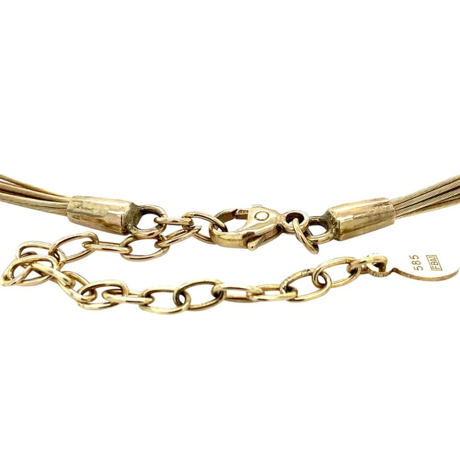 gold_necklace_with_pearl__4.webp Gold necklace with pearl 14 krt>Vintage Jewellery Best
