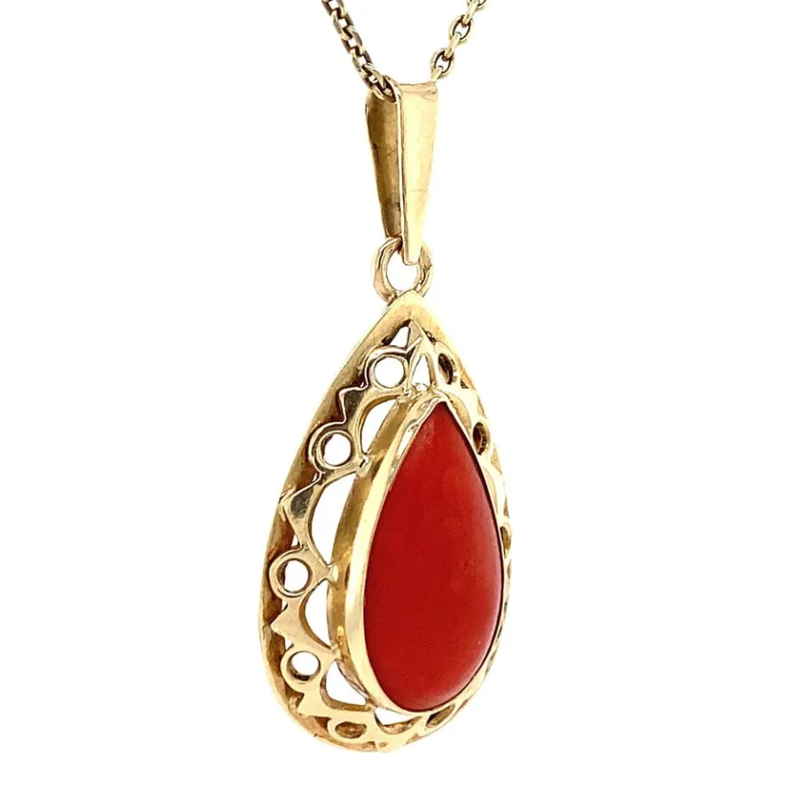 gold_pendant_with_blood_c_2-14.webp Gold pendant with blood coral 14 krt>Vintage Jewellery New