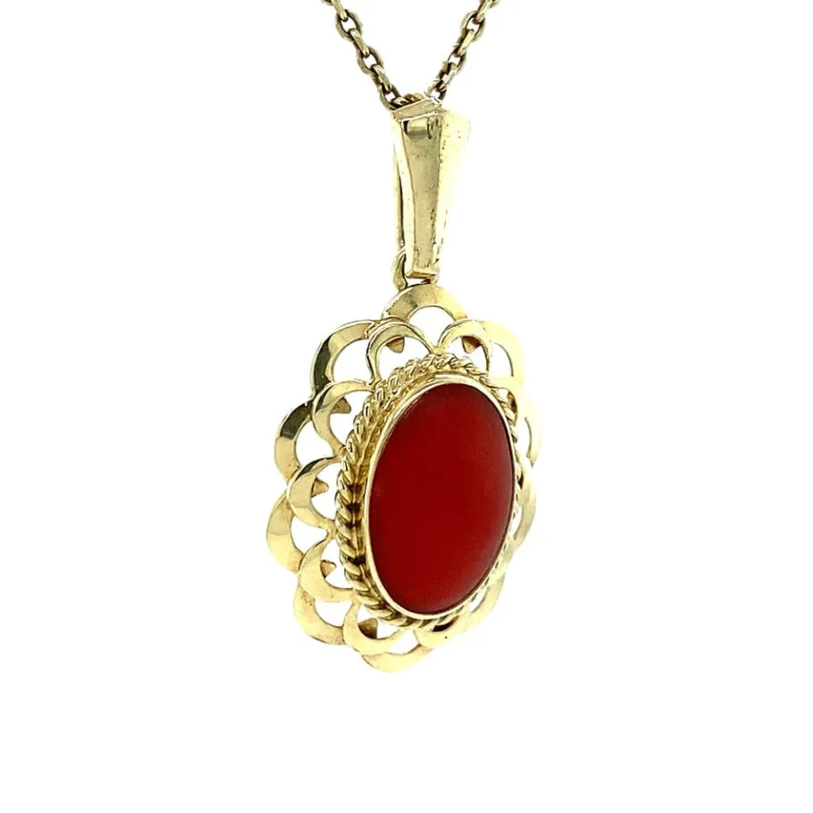 gold_pendant_with_blood_c_2-23.webp Gold pendant with blood coral 14 krt>Vintage Jewellery Fashion