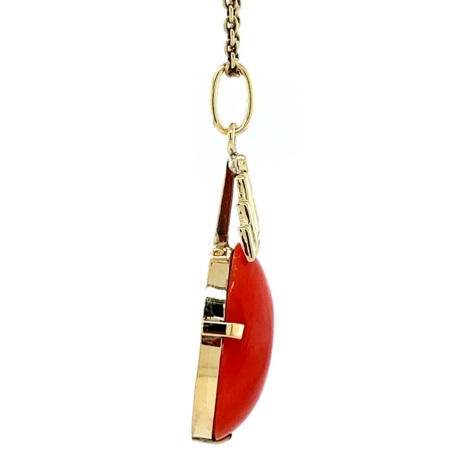 gold_pendant_with_blood_c_3-1.webp Gold pendant with blood coral 14 krt>Vintage Jewellery Discount