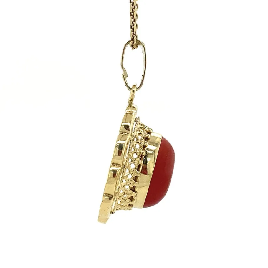 gold_pendant_with_blood_c_3-22.webp Gold pendant with blood coral 14 krt>Vintage Jewellery Discount