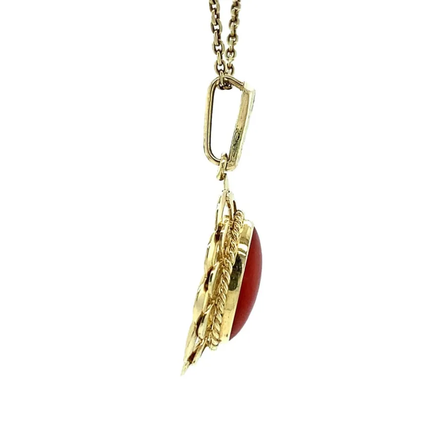 gold_pendant_with_blood_c_3-23.webp Gold pendant with blood coral 14 krt>Vintage Jewellery Fashion