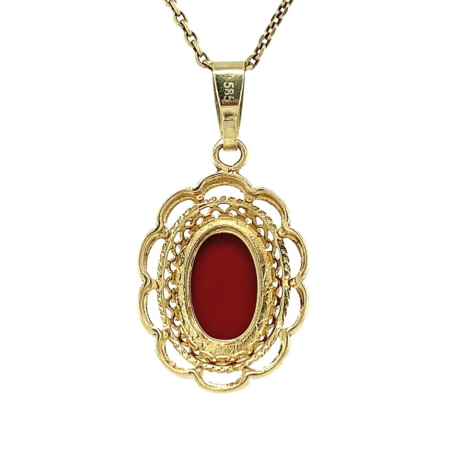 gold_pendant_with_blood_c_4-22.webp Gold pendant with blood coral 14 krt>Vintage Jewellery Discount