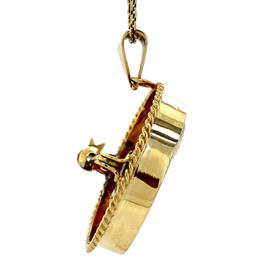 gold_pendant_with_cameo___3-13.webp Gold pendant with cameo 14 krt>Vintage Jewellery New