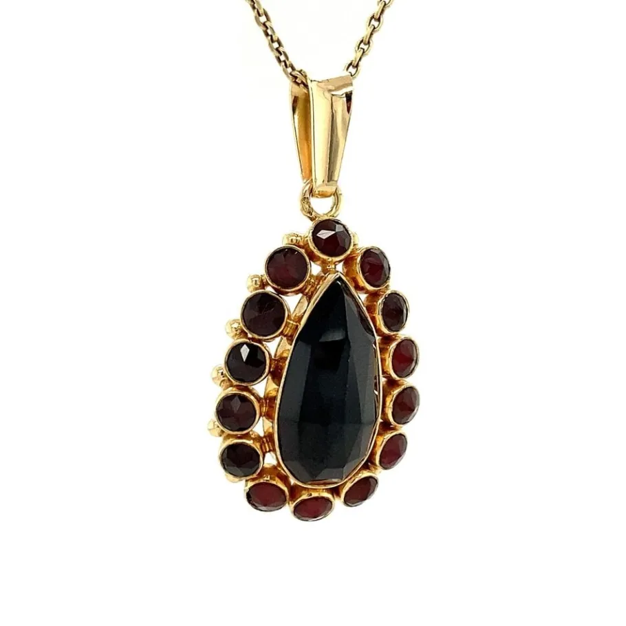 gold_pendant_with_garnet__2-20.webp Gold pendant with garnet 14 krt>Vintage Jewellery Discount
