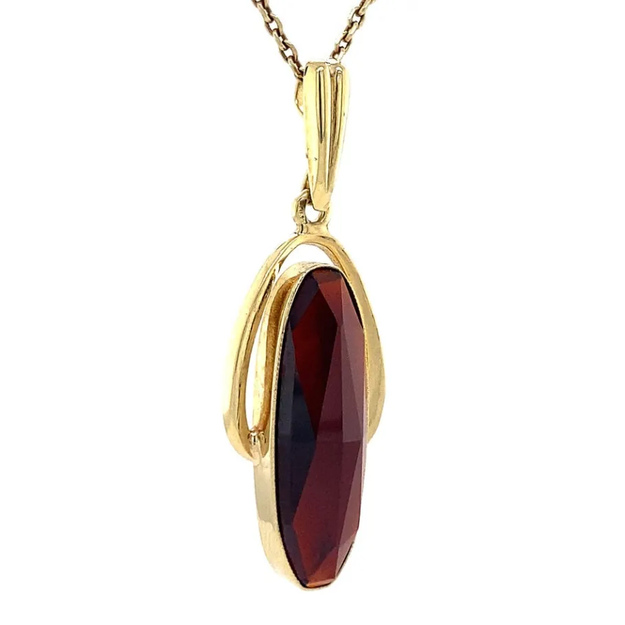 gold_pendant_with_garnet__2-23.webp Gold pendant with garnet 14 krt>Vintage Jewellery Hot
