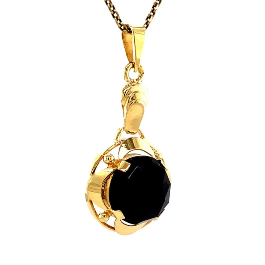 gold_pendant_with_garnet__2-6.webp Gold pendant with garnet 14 krt>Vintage Jewellery Sale