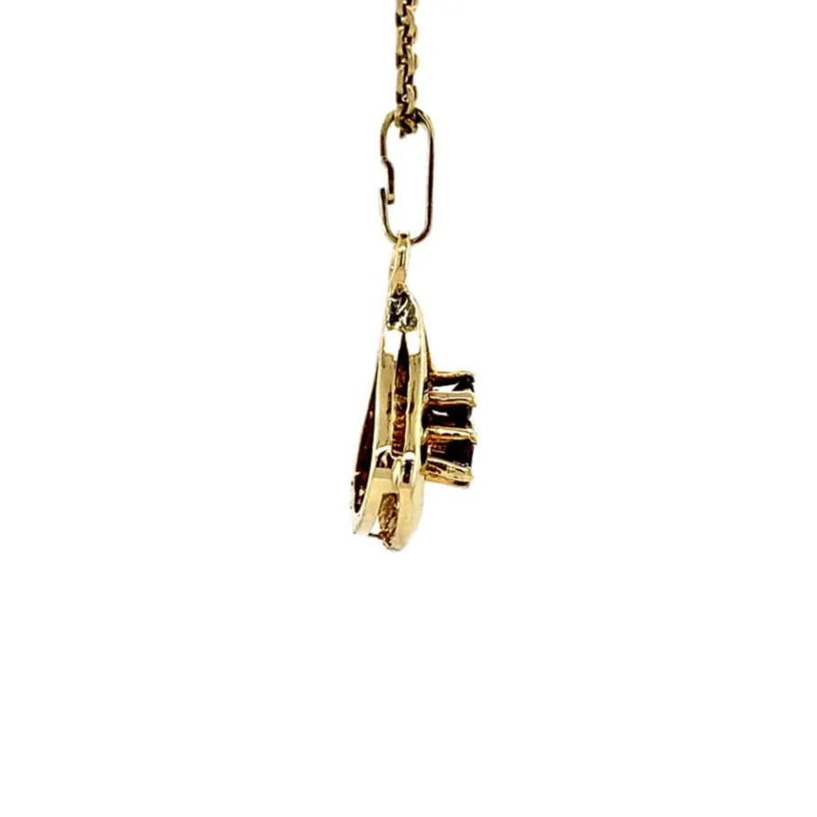 gold_pendant_with_garnet__3-10.webp Gold pendant with garnet 14 krt>Vintage Jewellery Best